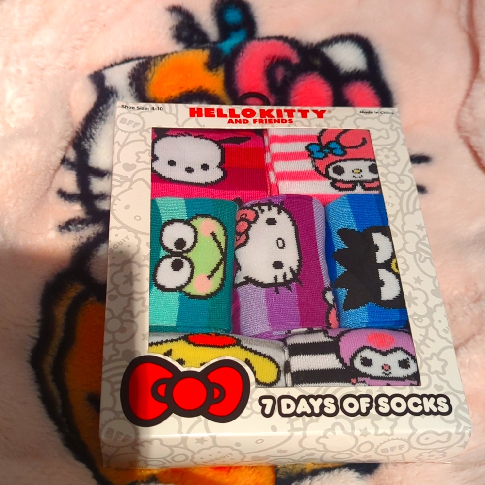 Hello Kitty and friends pack of 7 socks